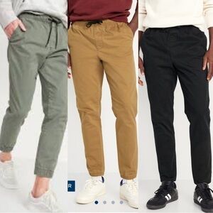Old Navy Men's Sweatpants in Green, Tan, and Black